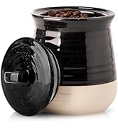 Hasense Ceramic Food Storage Jar with Airtight Lid, Coffee Cookie Containers for Kitchen Counter,...