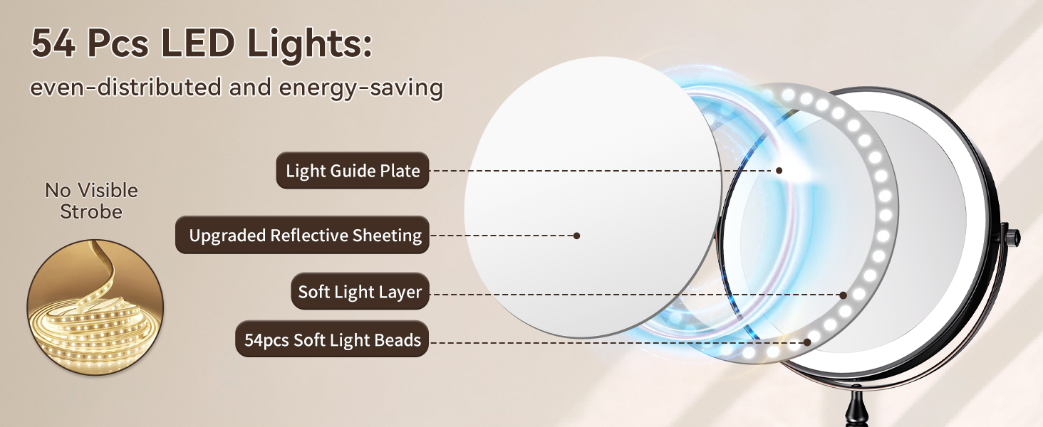 lighted mirror makeup