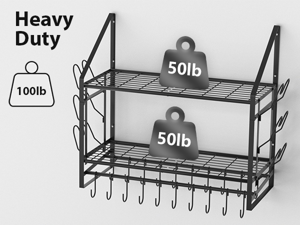 hanging pot rack