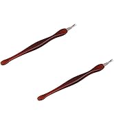 Nail Art Cuticle Pusher and Trimmer Set, 2 Pieces, Professional Pedicure Tools for Dead Skin and ...