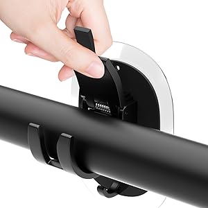adhesive curtain rod holder
