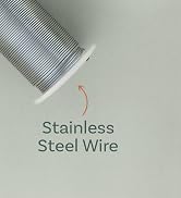 The Beadsmith Stainless Steel Wire – 304 Grade, Tarnish Resistant, Round Shape, 22-Gauge, 20-Yard...