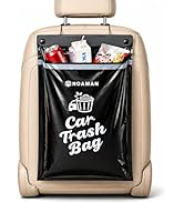 Noaman 50PCS 1 Pack Car Trash Bags, 2.5 Gal Disposable Garbage Bags for Car, SUV, Truck and RV, L...