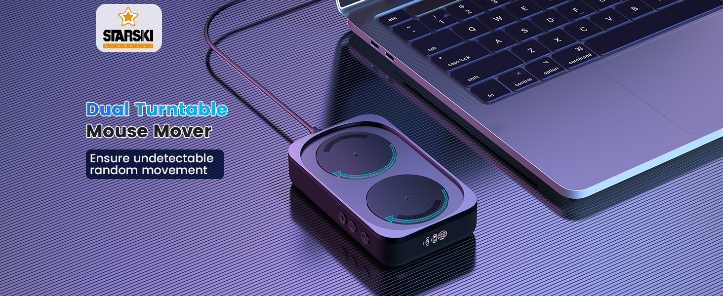 dual turntable mouse mover