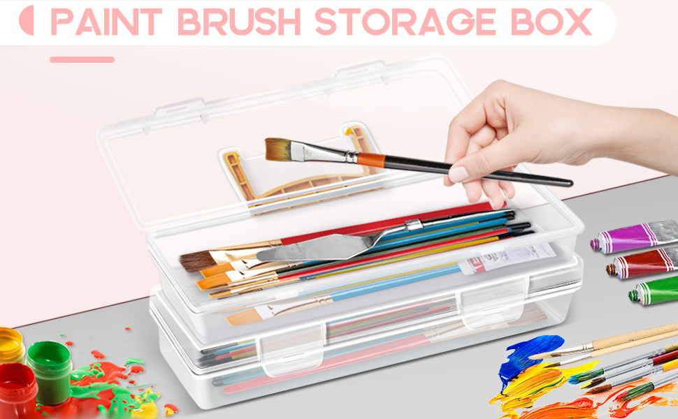 Paint brush storage box