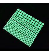 1 Sheet Glow in The Dark Wall Stickers, 407 Pcs Removable Dots Wall Decals Room Decor Kit,Adhesiv...