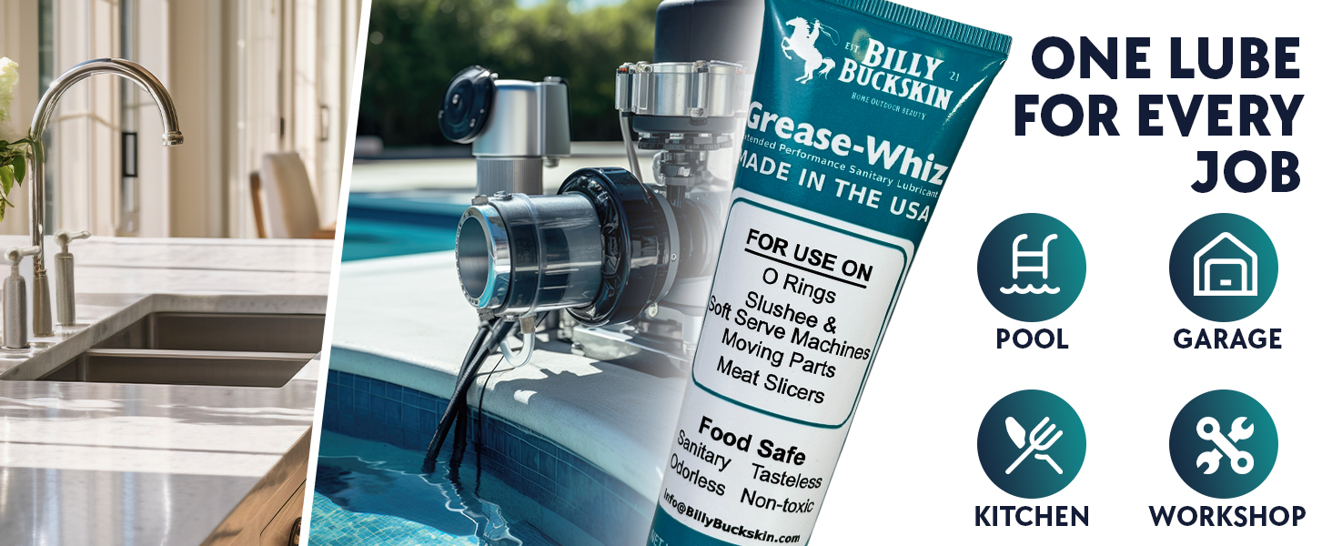 Slushee Machine, Beer Kegs, Pools, O Rings - Food Grade Lubricant for Commercial & Domestic