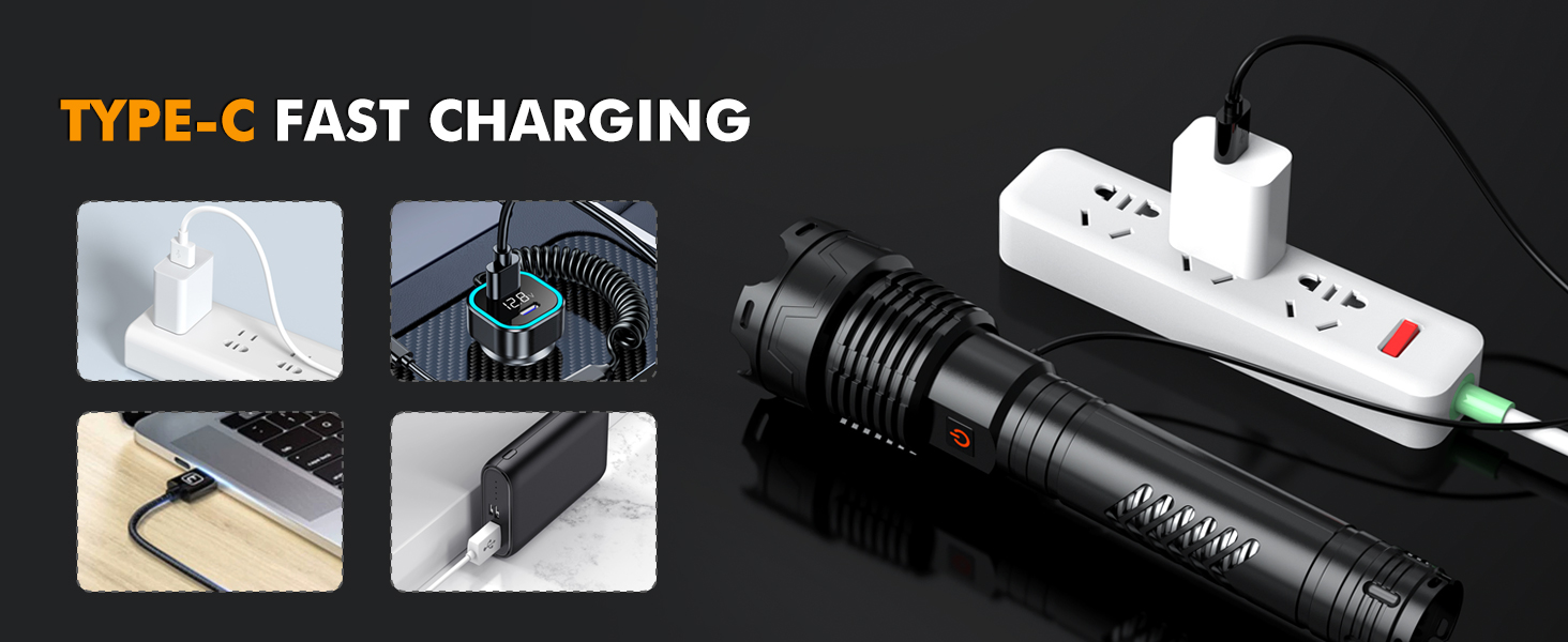 led rechargeable flashlight