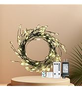 Dailyart Fairy Lights Plug in, 200 Led Fairy Light with Remote 10Ft Fairy Lights with Timer 8 Mod...