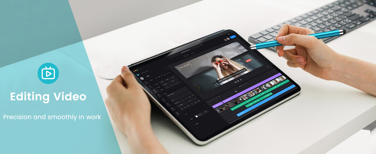 Stylus pen for editing video