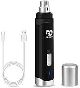 Casfuy Dog Nail Grinder Upgraded - Professional 2-Speed Electric Rechargeable Pet Nail Trimmer Pa...