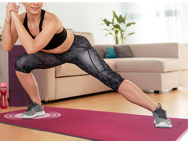 Feetlu yoga mat, wide mat, thick mat, non-toxic, joint-friendly, non-slip, POE material, workout