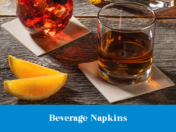 Beverage Cocktail Napkins Small 4”x4” Linen-Like Disposable Beverage Bar Napkins Bulk Square Napkins