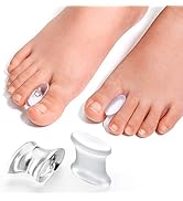 Promifun Gel Toe Separators to Straighten Overlapping Toes, 12 Packs of Toe Spacers for Bunion an...