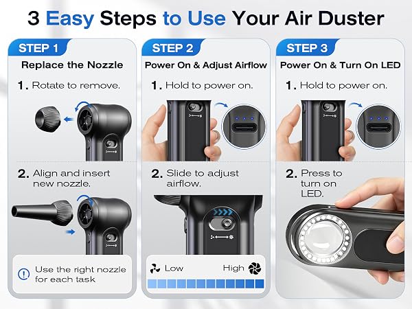 3 Easy Steps to Use Electric Duster