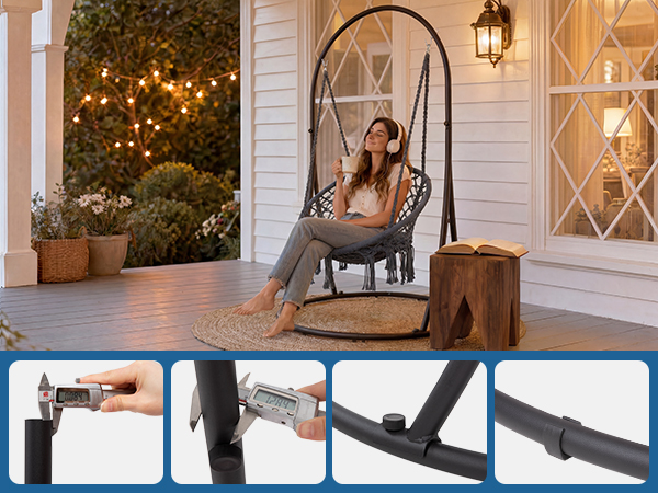 hanging chair outdoor with stand
