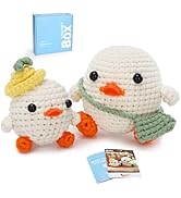 Crochet Kit for Beginners: Ducks Crochet Kit for Adults, Learn to Crochet, Include Easy to Use Ya...