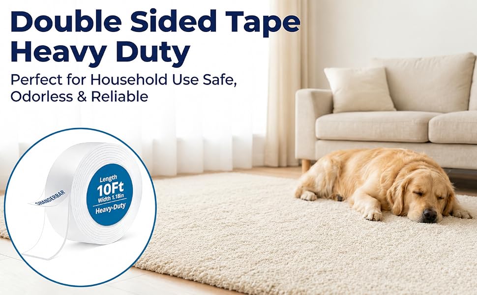 Double Sided Tape Heavy Duty - 9.8ft