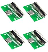 IYUANEPRO USB Type-C Female PCB Test Socket Breakout Board, Pack of 4, PCB Adapter, for DIY USB P...