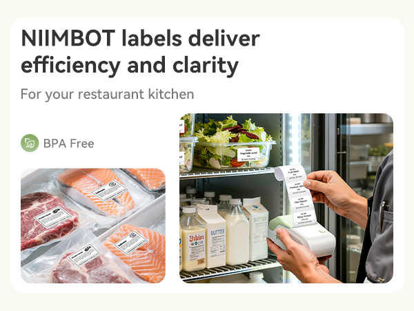 NIIMBOT labels bring efficiency and clarity to your restaurant kitchen