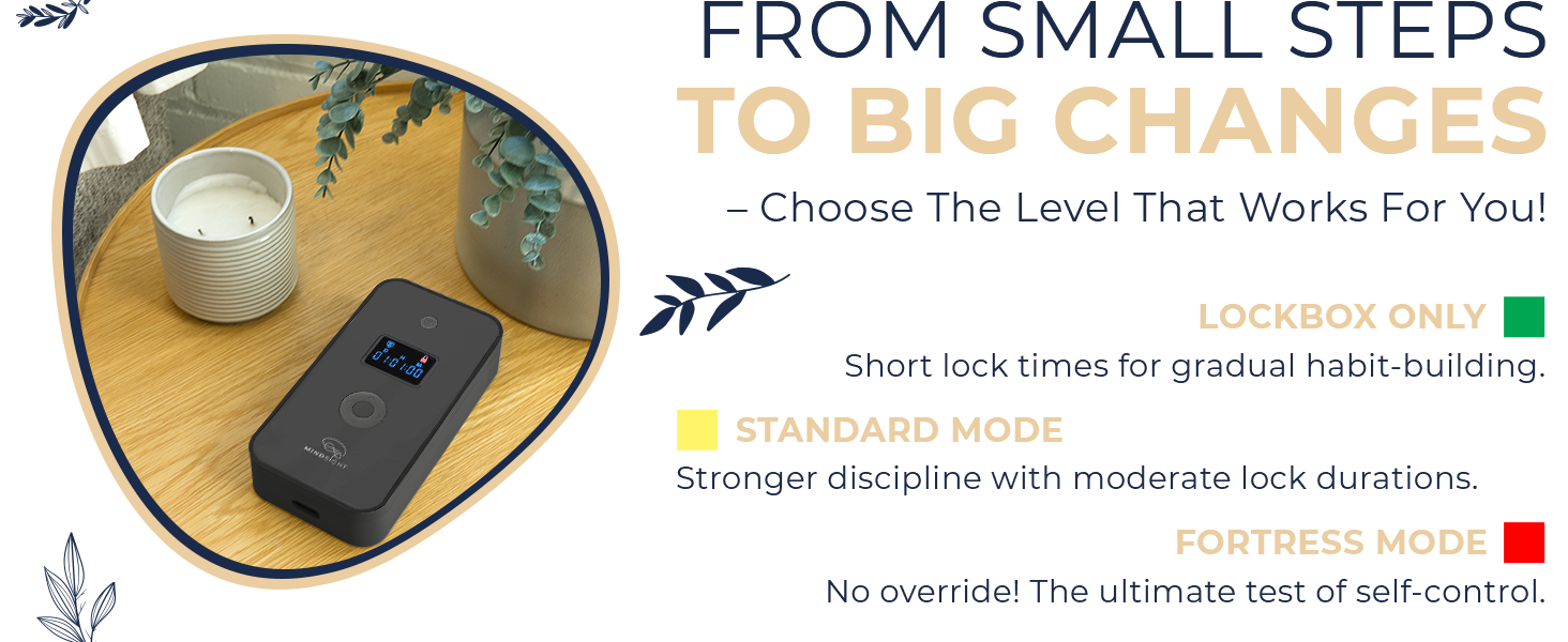 Smart lock box with countdown timer and multiple modes ensures better time management & productivity