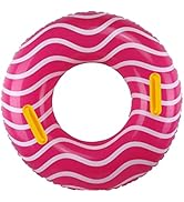 Inflatable Pool Floats for Adults and Teens, Pool Tubes with Handles, 39” Inner Tubes for Floatin...