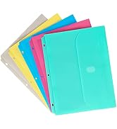 C-Line Super Heavyweight Poly Binder Pocket with Hook & Loop Closure, 1-Inch Gusset, Letter Size,...