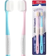 OB rush Extra Soft Toothbrush, Ultra Soft Toothbrush for Sensitive Gums, 20k Nano Floss Bristles ...