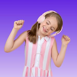 girl enjoying music