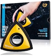 Analan Mini Pet Hair Remover for Car Detailing Dog Hair Tool Brush (Yellow) | reusable rubber, de...