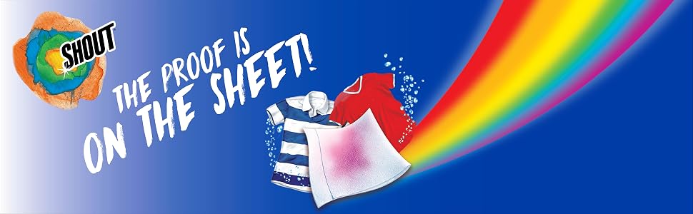 Shout ColorCatcher, Dye-Trapping Sheet, The Proof Is On The Sheet!