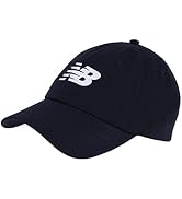 New Balance Men's and Women's 6-Panel Curved Brim Cap, Lifestyle and Athletic Wear, One Size Fits...