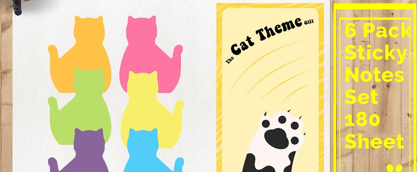 cute cat sticky notes