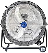 iLIVING 30 Inches High Velocity Drum Fan Industrial, Commercial, Air Circulator for Garage, Shop,...
