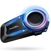 Fodsports FX7 10 Riders Mesh Motorcycle Bluetooth Headset, Dual Chips V5.4 Helmet Bluetooth Heads...