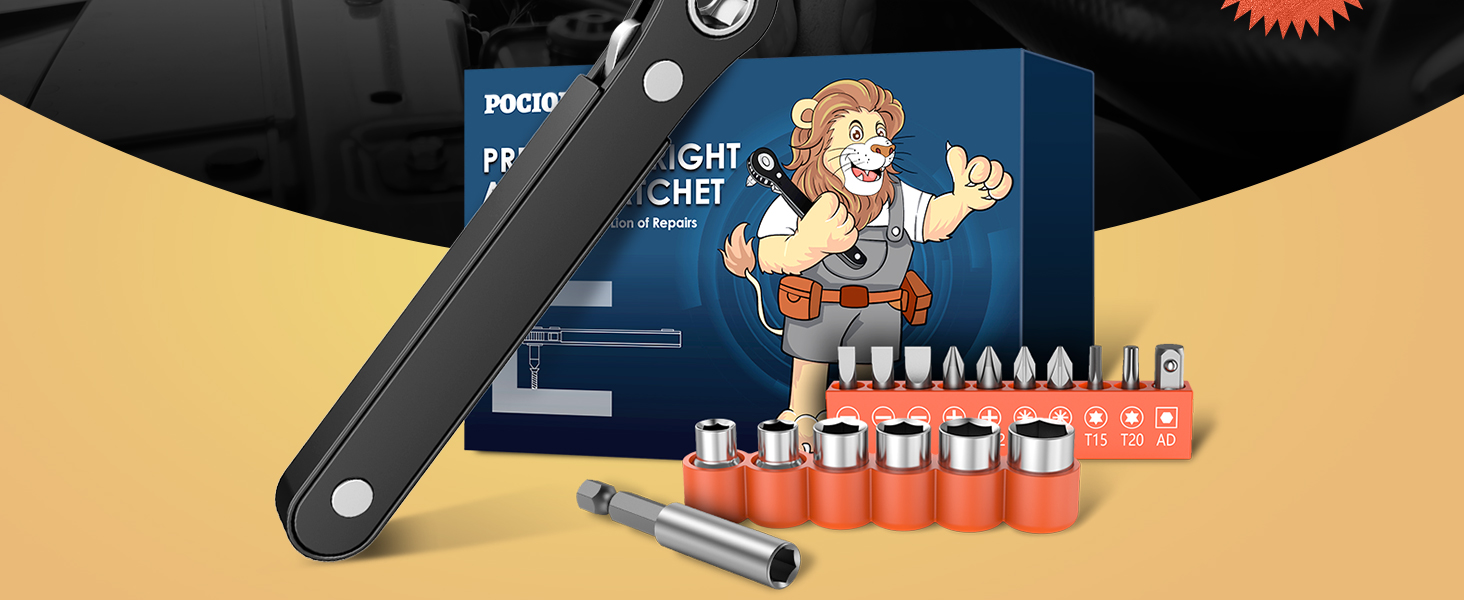 Mens Gifts for Dad 90 Degree Right Ratchet Screwdriver