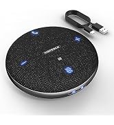 AISPEECH M4 Bluetooth Speakerphone Conference Microphone with AI Noise Reduction Full-Duplex AI T...