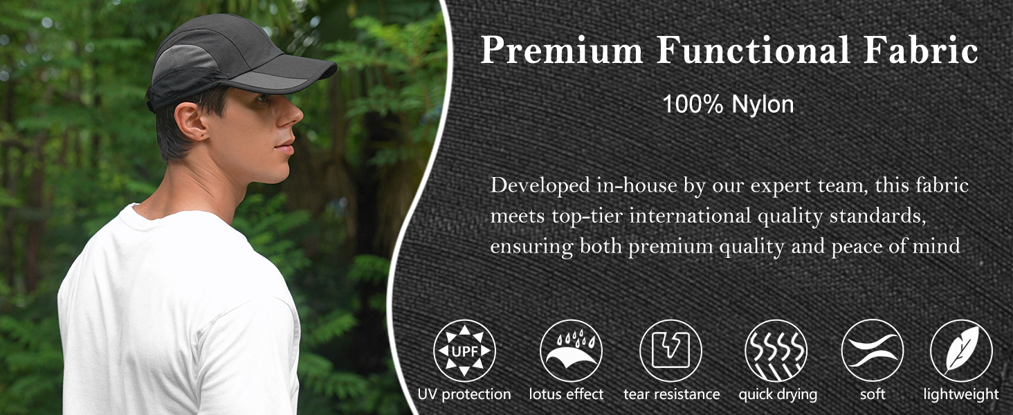 Unstructured and lightweight sport cap for training fishing camping cycling boating
