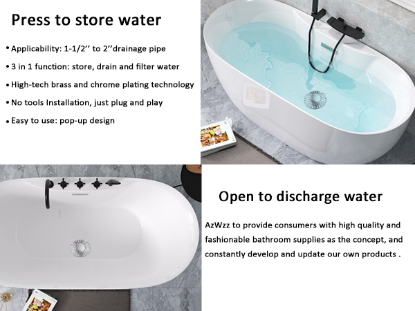 bathtub drain stoppers