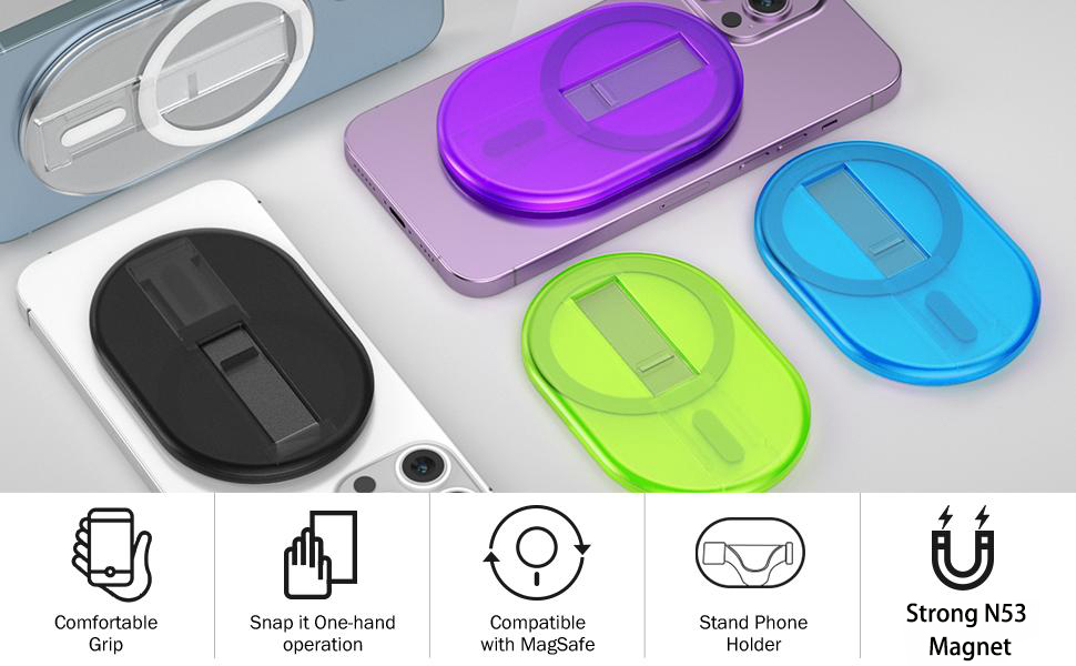 Magnetic Finger Phone Grip for MagSafe Stand