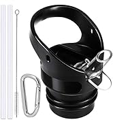 New Flask Straw Lid Replacement for Hydro12, 18, 21, 24 oz Standard Mouth Water Bottle and Simple...