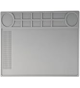 Kaisiking Silicone Repair Mat,Soldering Mat, Heat Resistant Work Mat for Soldering Stations, Phon...