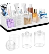 Bathroom Counter Organizer, White Silicone Toothbrush Holders for Bathrooms Organizer Countertop ...