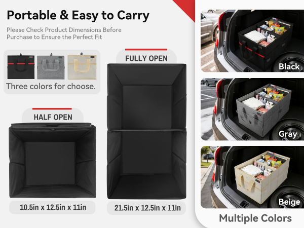car grocery organizer trunk carrier