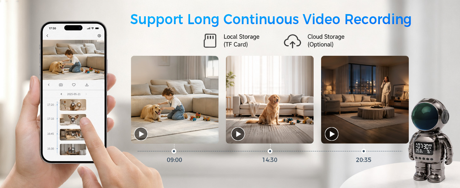 Support Long Continuous Video Recording