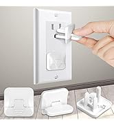 Outlet Covers (55 Pack) with Hidden Pull Handle Baby Proofing Plug Covers 3-Prong Child Safety So...