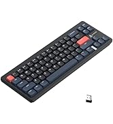A.JAZZ AKL680 65% Low Profile Wireless Mechanical Keyboard, BT/2.4Ghz Dual Mode 68 Keys Gaming Ke...