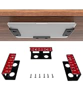 IFCASE Under Desk Laptop Mount with Adhesive & Screw in, Hard Aluminum Under Desk Shelf Holder fo...