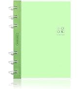 CAGIE Discbound Notebook, A5 Notebooks with Removable Pages 100 gsm, Small Notebook 5x7 College R...