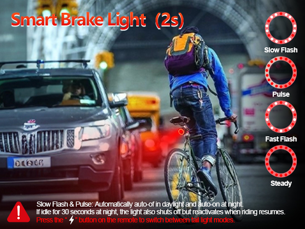 Bike Alarm with Bicycle Tail Light